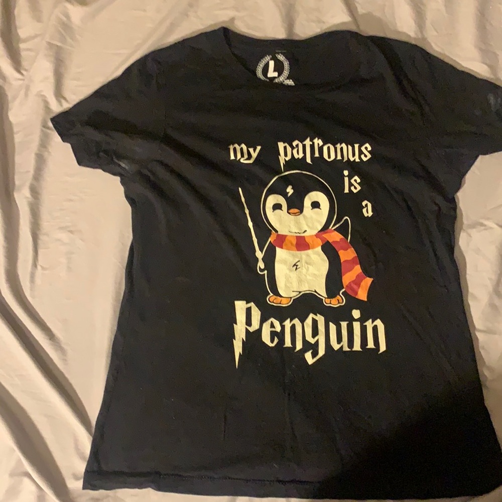 Harry Potter themed black t-shirt